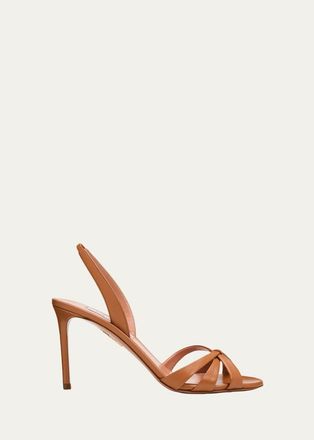 Aquazzura 85mm Tati Leather Sandals