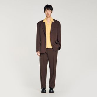 Sandro Oversized wool jacket