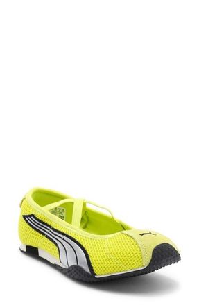 Puma H-Street Ballet Sneaker in Lime Smash/Puma Silver at Nordstrom, Size 10.5
