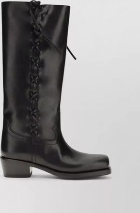 PARIS TEXAS leather lace-up boots