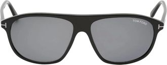 Tom Ford Mens Tom Ford Prescott Shiny Black Sunglasses - Size: ONE size
