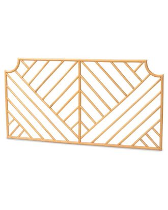 Baxton Studio Giza Rattan Queen Size Wall-Mount Headboard