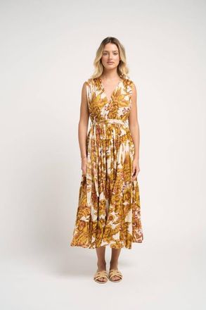 Guadalupe Design Emilia Dress in Mustard at Nordstrom, Size Large