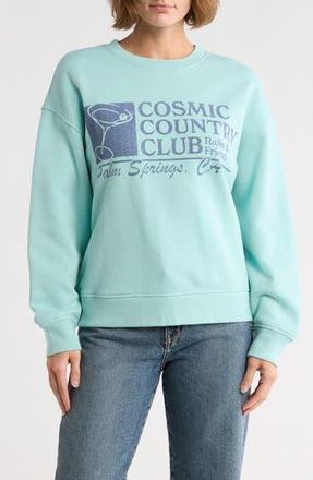 Rails Favorite Graphic Sweatshirt in Mint Cosmic Country Club at Nordstrom Rack, Size X-Small
