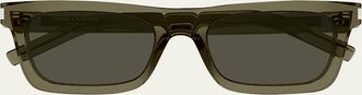 Saint Laurent Acetate Rectangle Sunglasses