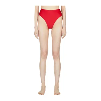 Ziah Bikinis, female, Red, Size: L Retro High Waist Bikini Bottoms