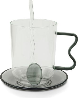 Brooklyn Steel 3-Piece Squiggle Mug Set in Clear at Nordstrom Rack