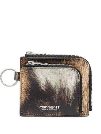 Carhartt Work in Progress Double Vegas zip wallet - Brown