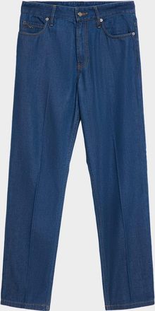 Emporio Armani Men & apos;s Medium-Wash Denim Straight-Leg Jeans