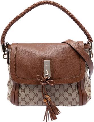 Gucci Pre-owned Gucci GG Canvas Bella Flap Satchel Ladies 282301 001998