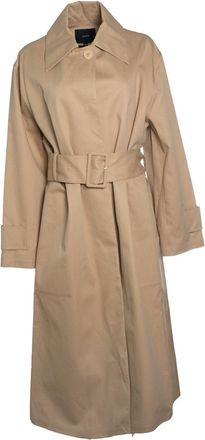 Joseph lowendal oversized belted cotton twill coat