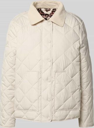 Christian Berg Steppjacke mit Strukturmuster in Kitt, Größe 36