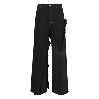 Rick Owens Wide Jeans, female, Black, Size: W33 Joris Jeans
