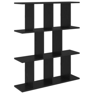 vidaXL Estante De Pared Roble Negro 102 X 20 X 96 Cm Vidaxl