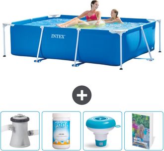 Intex Piscina Con Estructura Rectangular - 220x150x60 Cm - 7-piezas Scb120