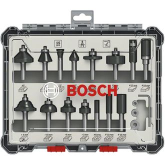 Bosch 2 607 017 471 Fresa Para Ruteadora Juego De Fresas 15 Pieza(s)