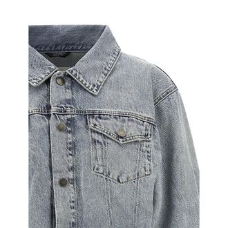 Haikure Cotton Denim Jumpsuit - Blue