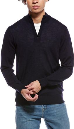 Eton Fine Knit Wool 1/2-Zip Pullover