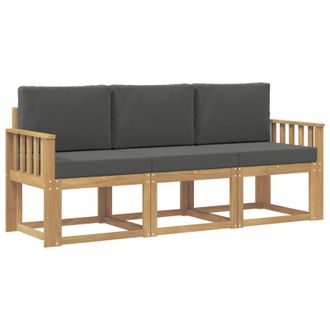 vidaXL Conjunto De Sof&aacute;s De Exterior 3 Pcs Vidaxl