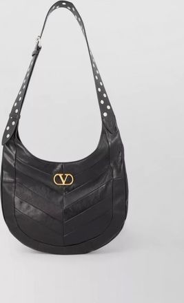 Valentino Garavani hobo shoulder bag chevron pattern strap