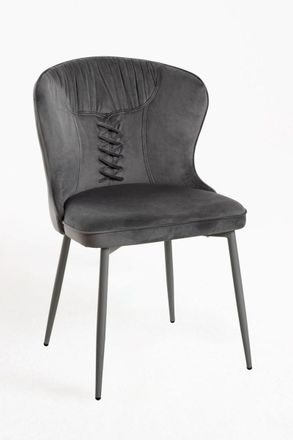 Regalos Miguel Sillas Comedor - Silla Anuik Terciopelo - Gris