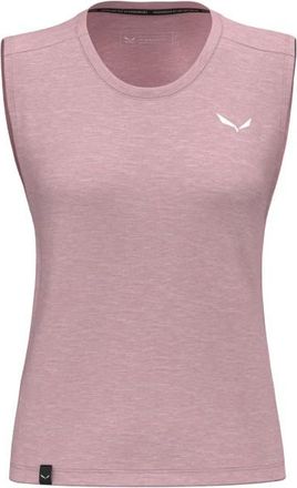 Salewa Eagle Minilogo Alpine Merino Tank Top Merinoshirt f&uuml;r Damen | rosa