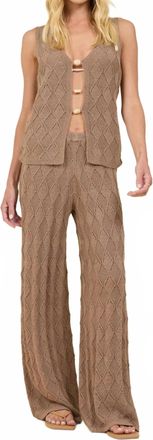 Surf Gypsy Diamond Knit Set In Cocoa