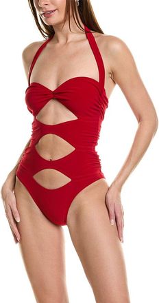 Norma Kamali High-Leg Peekaboo One-Piece