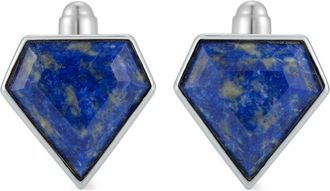 Mateo Bijoux Gemelli Pentagon in argento sterling con lapislazzuli