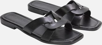 XY London Womens XY London Womens/Ladies Charley Open Toe Sliders - Black - Size: 7
