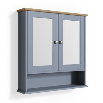 Vicco Armario Con Espejo Para Ba&ntilde;o Bianco, Gris, 56 X 58 Cm