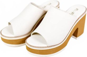 Mi.iM Womens Jemma Slip-On Heels In White