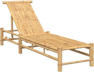 vidaXL Vidaxl - Sun Lounger 55x199x30 cm Bamboo