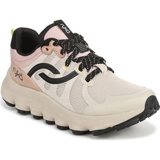 Ryk&auml; Podflow TR Trail Walking Sneaker in Beach Beige Black at Nordstrom, Size 7.5