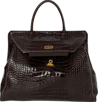 PLINIO VISONA Bengala Mini Bag - Dames - Handtassen - Bruin - ONE Size - Leer - Tassen