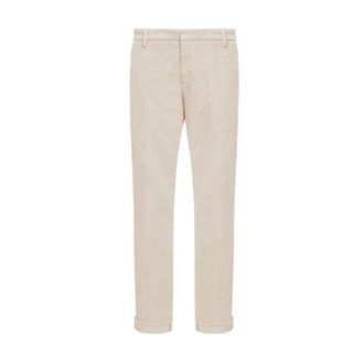 Dondup Pantaloni Gaubert relax regular in velluto stretch - - Trousers - Uomo - Beige - W29
