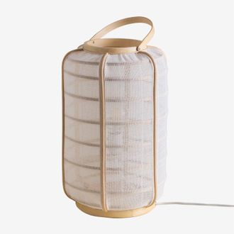 Sklum Lampada da tavolo in bambù e cotone Mikayla Sklum