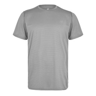 New Balance Effen T-shirt voor heren, normale pasvorm (Leisteengrijs)