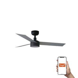 Netlighting Cruiser Small 106cm LED Smart Ceiling Fan Black Aluminium Blades