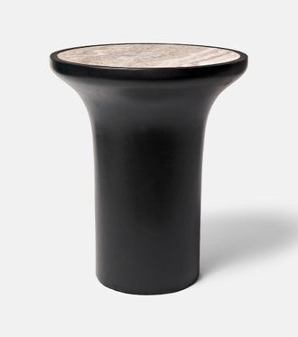 101 Copenhagen Mesa auxiliar Trumpet Tall de travertino