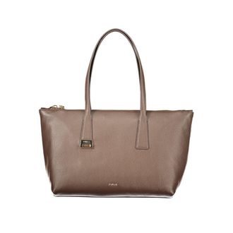 Furla Brown Leather Womens Handbag