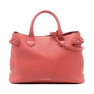 Burberry Pre-owned Vintage Leren Schoudertas - Dames - Vintage Handtas - Roze - ONE Size - Leer - Vintage