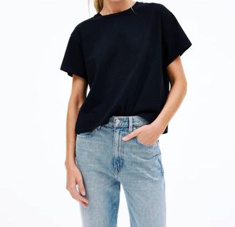 Slvrlake Denim Square Short Sleeve Tee In Raven