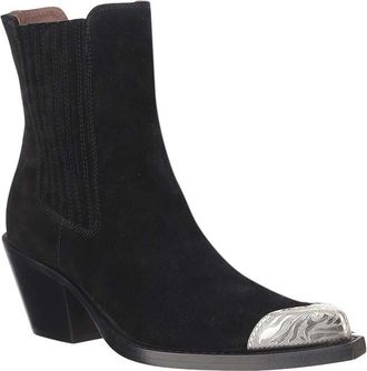 PARIS TEXAS Black Suede Ankle Boots