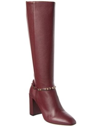 Ferragamo Triba Leather Knee-High Boot