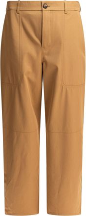 Loewe Mens Cotton And Silk Cargo Trousers - Tan - Size EU 48 (Mens)