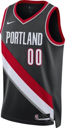 Nike Portland Trail Blazers Icon Edition Nike Mens Dri-FIT NBA Swingman Jersey in Black | DN2020-016