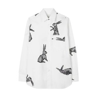 Paul Smith Camicia Conigli - Shirts - Hombre - Blanco - L