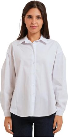 Yes-Zee Shirts - Dames - Overhemden - Wit - M - Katoen - Overhemden