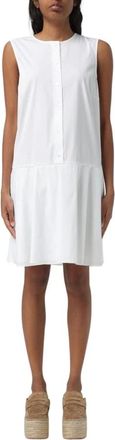Theory White Sleeveless Shift Dress